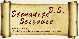 Đenadije Seizović vizit kartica